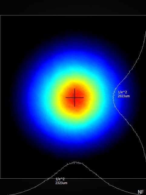 Near field beam profile of 0445 nm laser