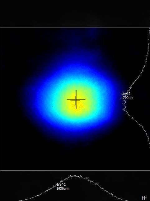 Far field beam profile of 0783 nm laser.
